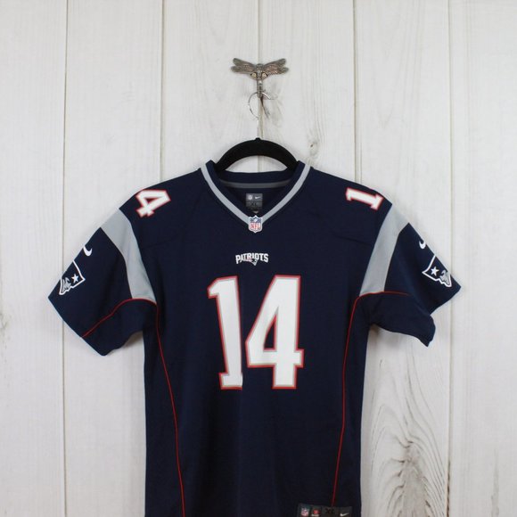 NFL New England Patriots Blue Brandin Cooks #14 Jersey Shirt Size XL - Picture 2 of 9